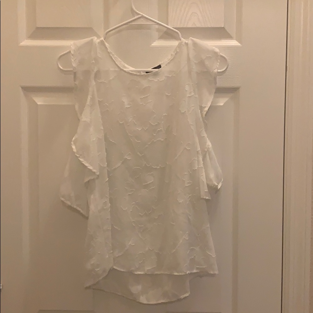 Sheer white top